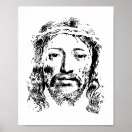 Göttlicher Jesus Portrait - Eine zeitlose Darstell Poster