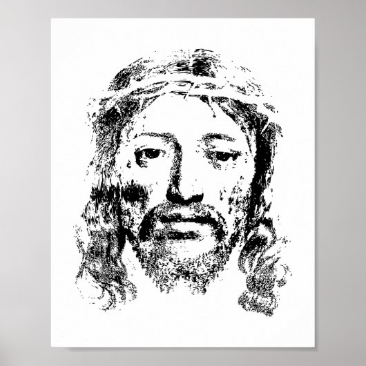 Göttlicher Jesus Portrait - Eine zeitlose Darstell Poster (Vorne)