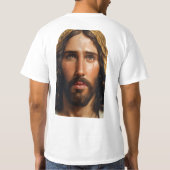 Göttlicher Jesus Portrait T-Shirt (Rückseite)