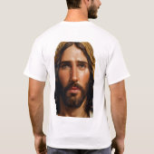 Göttlicher Jesus Portrait T-Shirt (Rückseite)