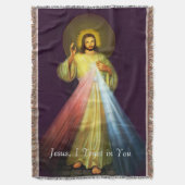 Göttlicher Jesus von Barmherzigkeit Blanket Decke (Vorderseite Vertikal)