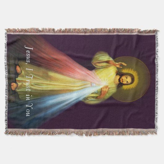 Göttlicher Jesus von Barmherzigkeit Blanket Decke (Vorderseite)