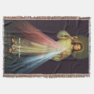 Göttlicher Jesus von Barmherzigkeit Blanket Decke