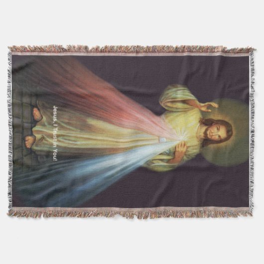 Göttlicher Jesus von Barmherzigkeit Blanket Decke (Vorderseite)