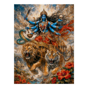 Göttlicher Kali-Wagen Poster