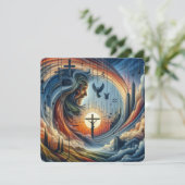 Göttlicher Komfort: Seine Liebe erhöht den Frieden Karte (Stehend Vorderseite)