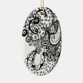 Göttlicher Paisley Keramik Ornament (Rechts)