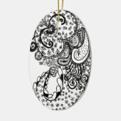 Göttlicher Paisley Keramik Ornament (Links)