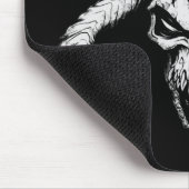 Göttlicher Schädel des Todes Schwarz Mousepad (Ecke)