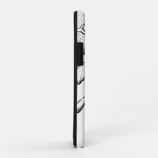 Göttlicher Schädel des Todes weiß Case-Mate iPhone Hülle (Hinten/Rechts)