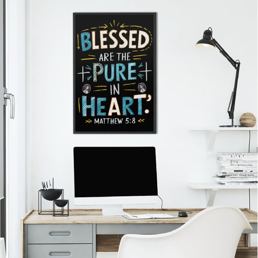 Göttlicher Segen: Eine Bibelverse-Beleuchtung Poster