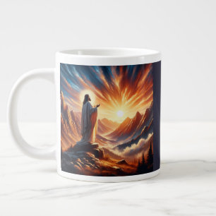 Göttlicher Sonnenuntergang: Lord's Gebet Inspirati Jumbo-Tasse