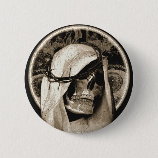 Göttlicher Verfall - Gothic Design Button (Vorderseite)