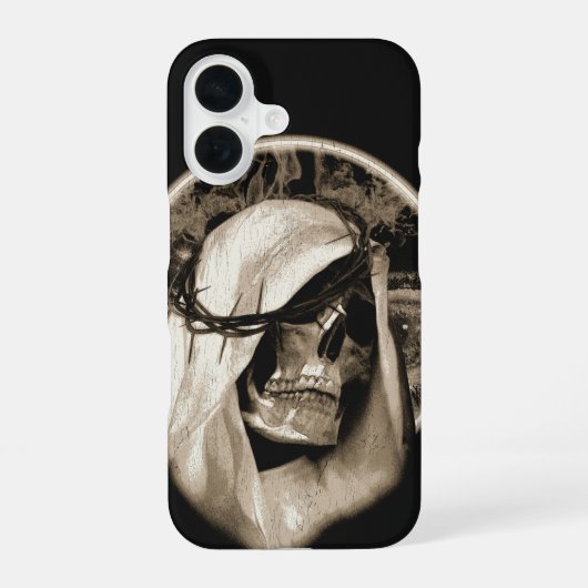 Göttlicher Verfall - Gothic Design iPhone 16 Hülle (Rückseite)