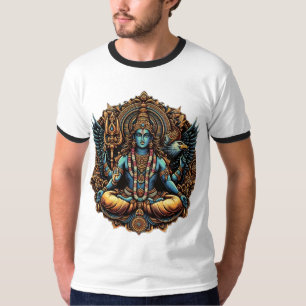 Göttlicher Wächter: Vishnu und Garuda" T-Shirt