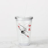 Göttlicher Wind Acryltrinkbecher (Rückseite)