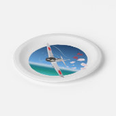 Göttlicher Wind Pappteller (Schrägansicht)