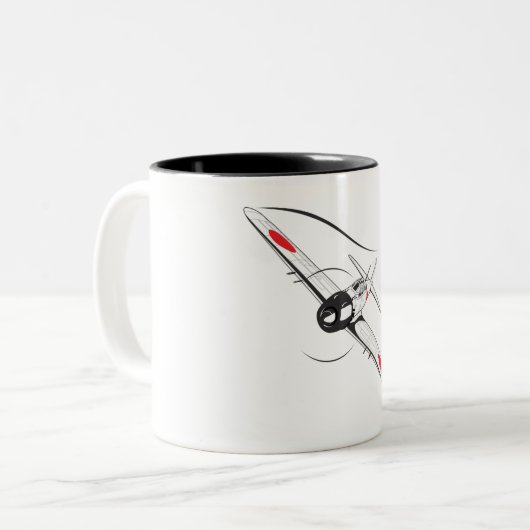 Göttlicher Wind Zweifarbige Tasse (Vorderseite Links)