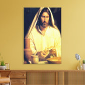 Göttliches Abendbrot mit Jesus Leinwanddruck (Insitu (Wohnzimmer))