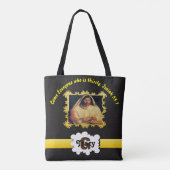 Göttliches Abendbrot mit Jesus Tasche (Rückseite)