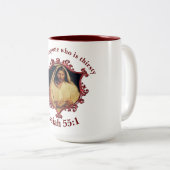 Göttliches Abendbrot mit Jesus Zweifarbige Tasse (VorderseiteRechts)