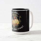 Göttliches Abendbrot mit Jesus Zweifarbige Tasse (VorderseiteRechts)