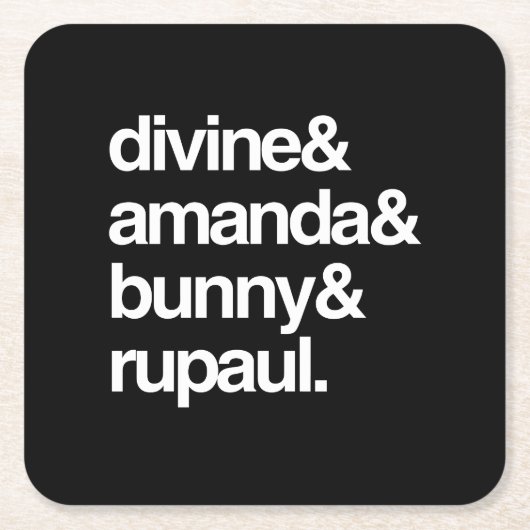 Göttliches Amanda-Häschen und Ru Rechteckiger Pappuntersetzer (Vorderseite)