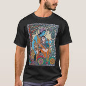 Göttliches Duo: Den Geist von Radha Krishna wi ver T-Shirt (Vorderseite)