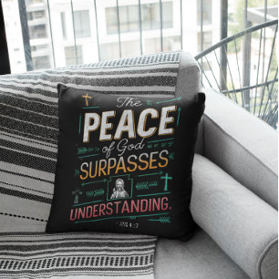 Göttliches Friedensgrafisches T-Shirt Kissen