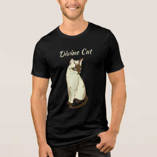 Göttliches Katze T-Shirt Tri-Blend Shirt