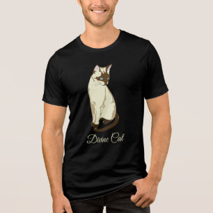Göttliches Katze T-Shirt Tri-Blend Shirt