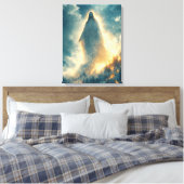 Göttliches Licht - Weihnachts Wasserfarbe Jesu Leinwanddruck (Insitu (Schlafzimmer))