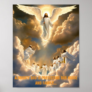 Göttliches Schutzplakat – Mit Gottes Kraft Poster