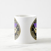 Göttliches Schwarz und Gold Kaffeetasse (Mittel)