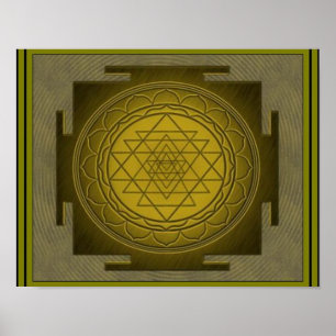 Göttliches Sri Yantra8 Plakat