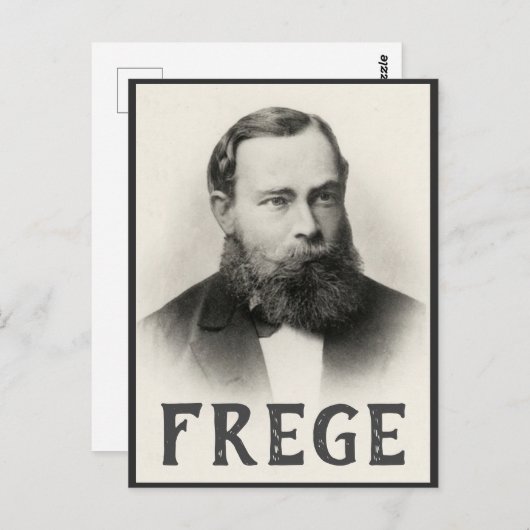 Gottlob Frege Postkarte (Vorne/Hinten)