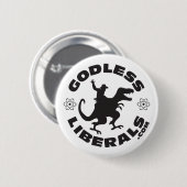 Gottlose Liberal-offizieller Logo-Knopf Button (Vorne & Hinten)