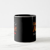 Gottlose Wörter Zweifarbige Tasse (Mittel)