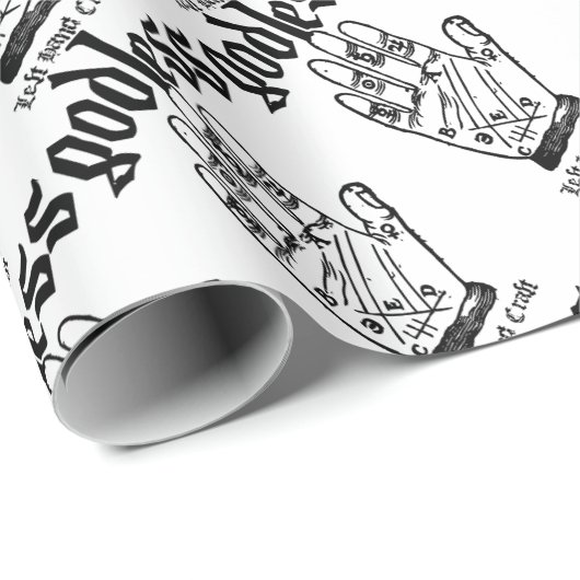 Gottloser Atheist Geschenkpapier (Rolleneckpunkt)