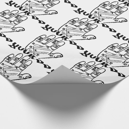 Gottloser Atheist Geschenkpapier (Ecke)