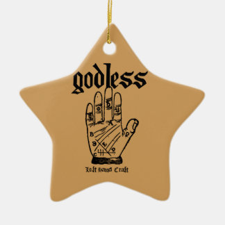 Gottloser Atheist Keramik Ornament