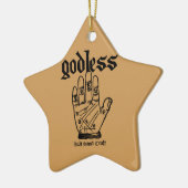 Gottloser Atheist Keramik Ornament (Links)