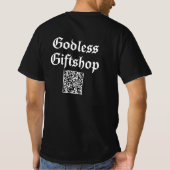Gottloser Geschenkeladen T-Shirt (Rückseite)