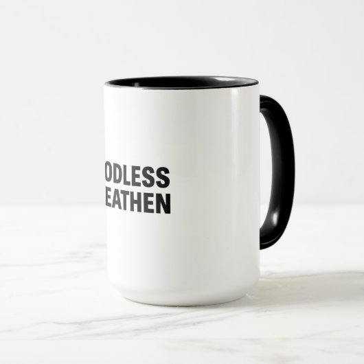 Gottloses heidnisches tasse (VorderseiteRechts)