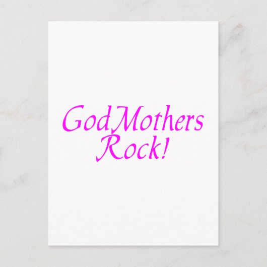 GottMütter Rock Pink Postkarte (Vorderseite)