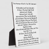 Gottnamen 8 x 10 Tabletop Foto Plaque Fotoplatte (Seite)