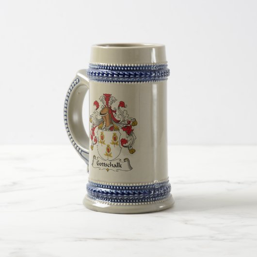 Gottschalk Familienwappen Bierglas (Vorderseite Links)