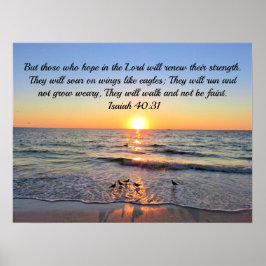 Gottsegmente mit dieser Awe Inspirierend Isaiah 40 Poster