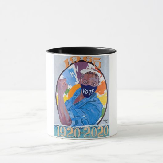 GOTV/Rainbo Rosa Kaffee Tasse. Tasse (Zentrum)