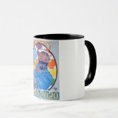 GOTV/Rainbo Rosa Kaffee Tasse. Tasse (VorderseiteRechts)